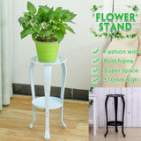 Indoor 2-layer White Metal  Stand