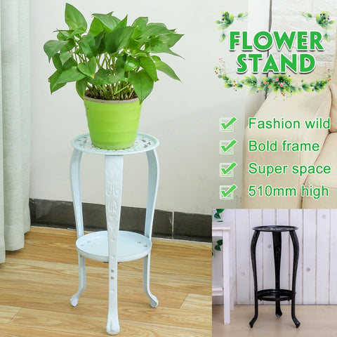Indoor 2-layer White Metal  Stand