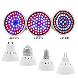 Full Spectrum cfl LED Grow Light Lampada E27 E14 MR16 GU10 Indoor Plant Lamp Flowering Hydroponics System IR UV Garden 110V 220V