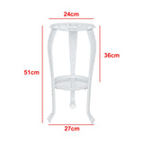 Indoor 2-layer White Metal  Stand