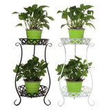Iron Double-layer Plant Stand