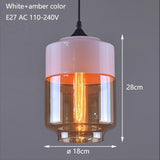 Modern loft hanging Glass Pendant Lamp Fixtures