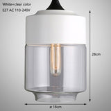Modern loft hanging Glass Pendant Lamp Fixtures