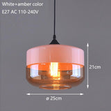 Modern loft hanging Glass Pendant Lamp Fixtures