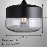 Modern loft hanging Glass Pendant Lamp Fixtures